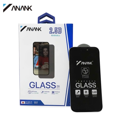 Kính cường lực ANANK chống nhìn trộm, có viền đen cho iPhone 11 series