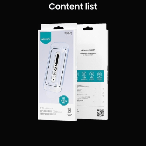 kính cường lực Nillkin Amazing CP+ Pro kèm khung cho iPhone 16 Series