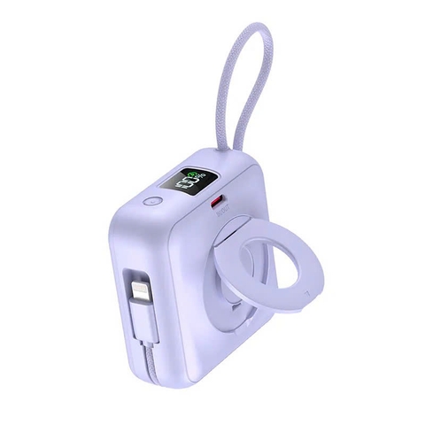 sạc dự phòng di động 10000mAh sạc nhanh hai đường với MagSafe và giá đỡ