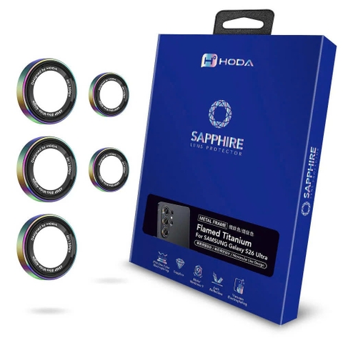 【Samsung S26 Ultra】Miếng dán bảo vệ ống kính Sapphire thiết kế DSLR (5 miếng) | hoda®