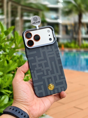 Ốp Kevlar UELKIN hình ZicZac LOGO Vàng