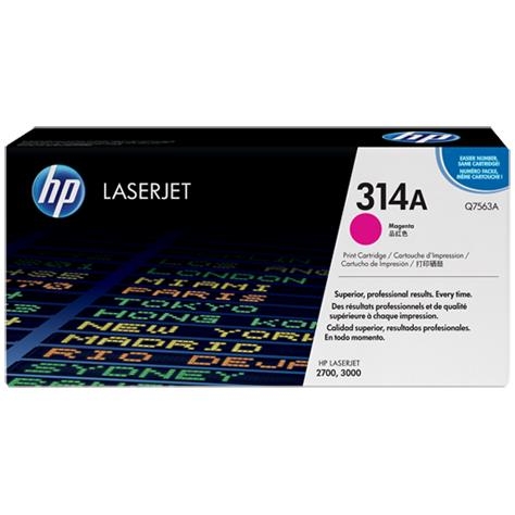 HP 314A Magenta Original LaserJet Toner Cartridge (Q7563A)