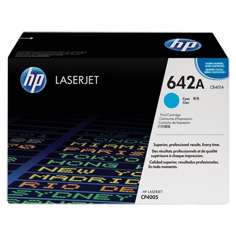 HP 642A Cyan Original LaserJet Toner Cartridge (CB401A)