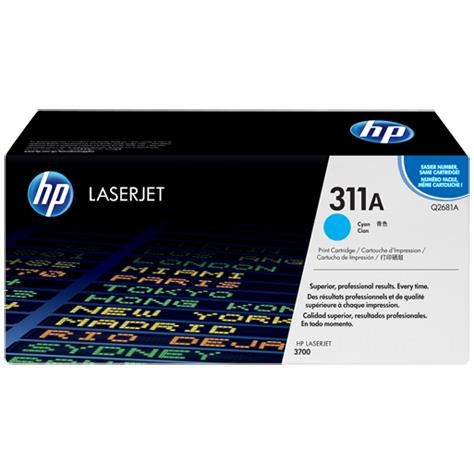 HP 311A Cyan Original LaserJet Toner Cartridge (Q2681A)