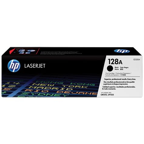 HP 128A Black Original LaserJet Toner Cartridge (CE320A)