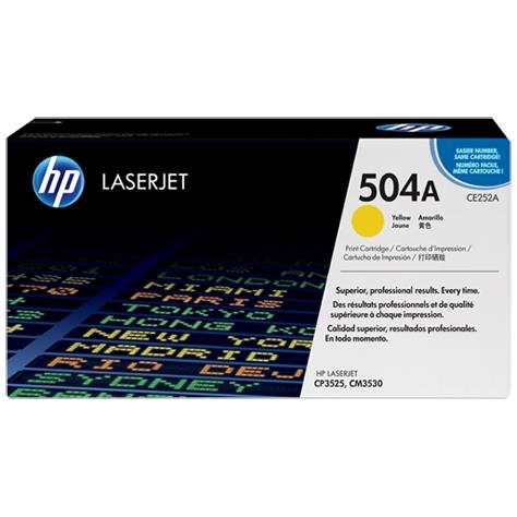 HP 504A Yellow Original LaserJet Toner Cartridge (CE252A)