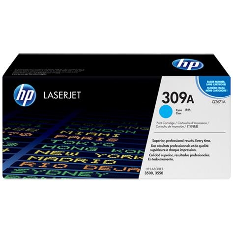 HP 309A Cyan Original LaserJet Toner Cartridge (Q2671A)