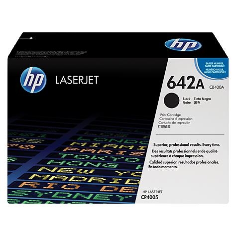 HP 642A Black Original LaserJet Toner Cartridge (CB400A)