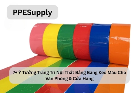 7+ Ý Tưởng Trang Trí Nội Thất Bằng Băng Keo Màu Cho Văn Phòng & Cửa Hàng