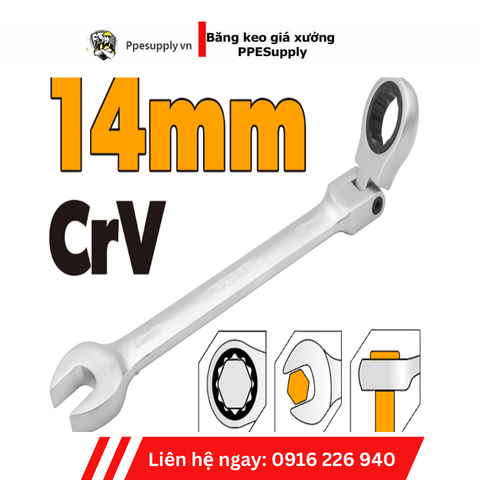 CHÌA KHÓA VÒNG MIỆNG TỰ ĐỘNG LẮC LÉO 14mm – MÃ 15240