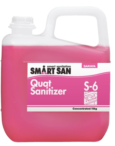 Dung dịch sát khuẩn bề mặt gốc QUAT Saraya Smart San Sanitizer S-6 – 5Kg