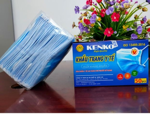 Khẩu trang 4 lớp  Kenko giá tốt