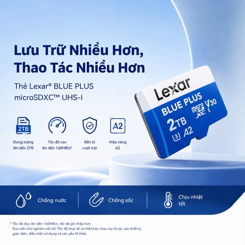 LEXAR BLUE PLUS microSDXC 64Gb