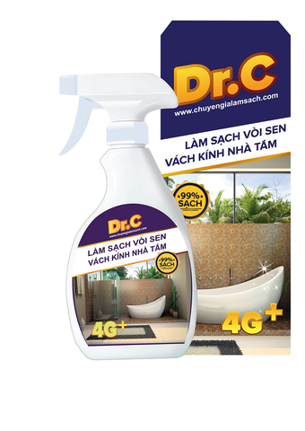 Hoá chất làm sạch vòi hoa sen, vách tắm DR.C 4G