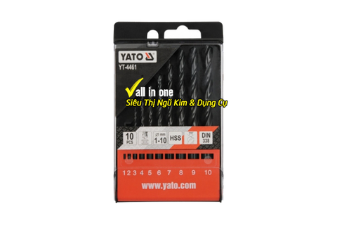 Bộ mũi khoan kim loại HSS 6 CÁI YT-4460