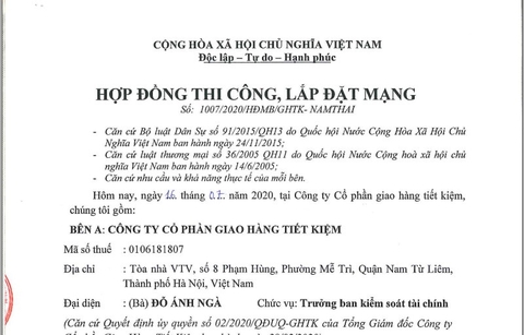 Hợp đồng thi công mạng lan bao gồm nội dung gì?