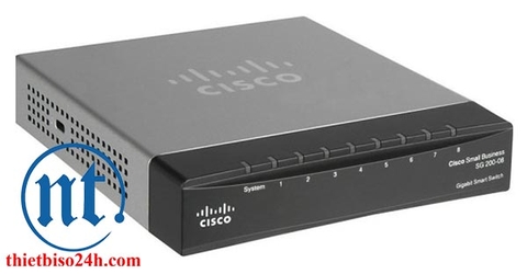 Thiết bị chia mạng Cisco SLM2008T-EU SG 200-08 - Switch thông minh