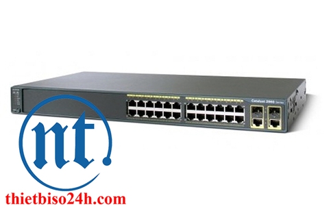 Thiết bị chia mạng Cisco WS-C2960+24TC-L (combo)