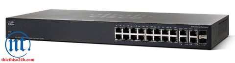 Thiết bị chia mạng Cisco SG350-20-K9-EU Managed Switch