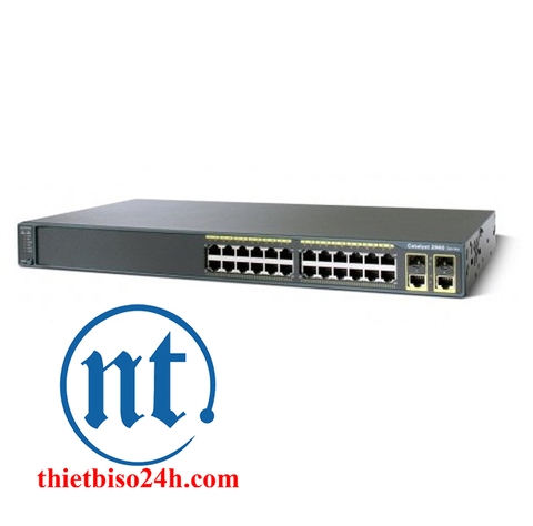 Thiết bị chia mạng Cisco WS-C2960+24TC-S (combo)