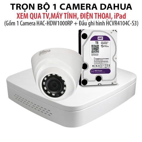 Trọn bộ CAMERA DAHUA HAC-HDW1000RP (HD720P)