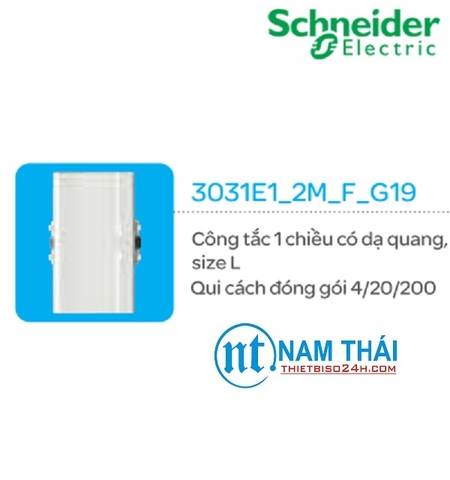 Công tắc 1 chiều có dạ quang, size L (3031E1_2M_F_G19)