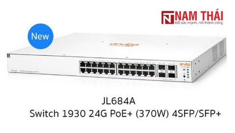 Thiết bị chuyển mạch Aruba IOn 1930 24G 4SFP+ 370W Switch JL684A