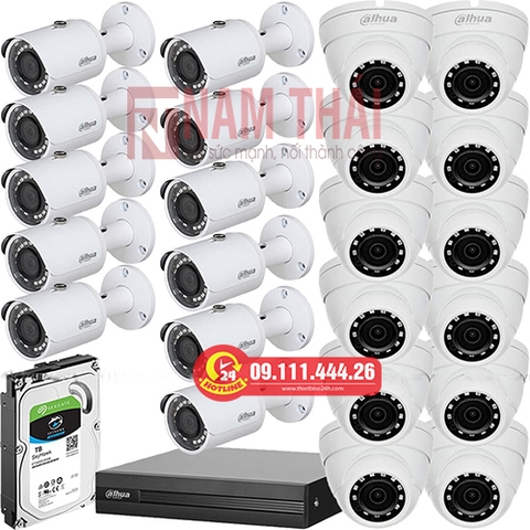 Lắp đặt trọn bộ 23 camera giám sát 1.0M Dahua