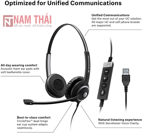 Tai nghe Sennheiser SC 260 USB CTRL II