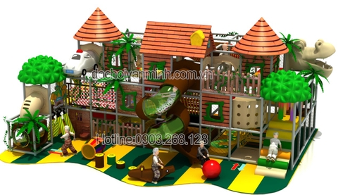 nhà liên hoàn chủ đề rừng rậm