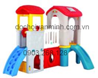 Nhà Leo Cầu Trượt Hai Khối 1