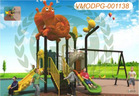 Thiết Bị Vui Chơi Ngoài Trời -  Nhà đa năng liên hoàn 238