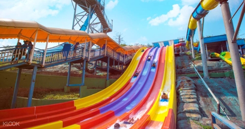 Thiết Bị Vui Chơi Nước- Cầu Trượt Thảm Nước 6 Làn