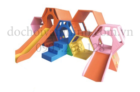 Thiết Bị Khối Mềm Lục Giác 2 Cầu Trượt