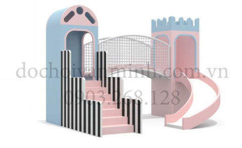 Cầu Trượt Khối Mềm 2 Gian