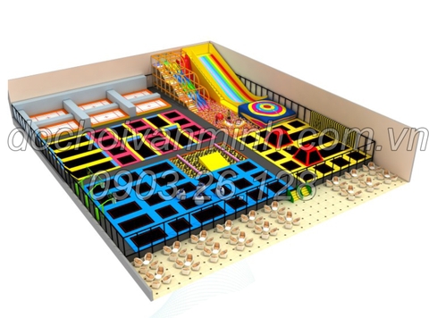 Khu Vận Động Sàn Nhún Đa Năng Liên Hoàn 2021 Mẫu 6