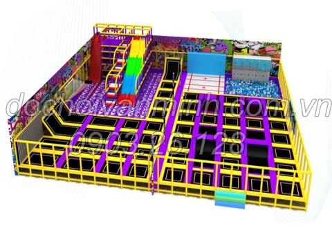 Khu Vận Động Sàn Nhún Đa Năng Liên Hoàn 2021 Mẫu 7