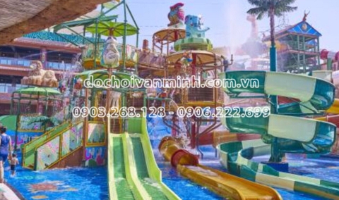 cong vien nuoc, cau truot nuoc