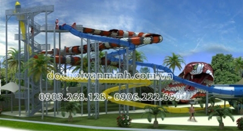 cong vien nuoc, cau truot nuoc