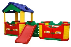 Nhà chơi cầu trượt bể bóng lớn