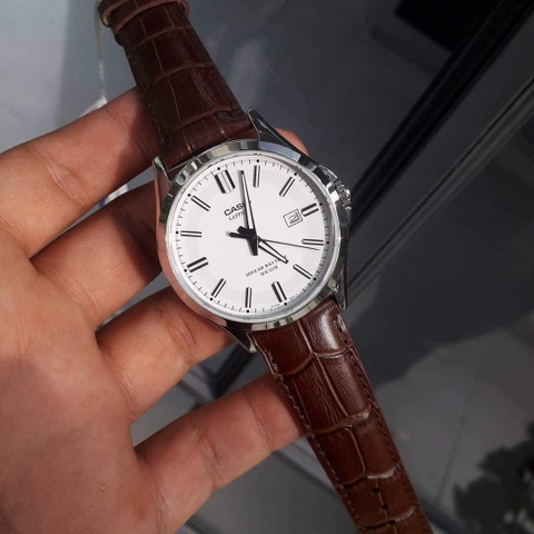 CASIO STANDARD MTS-100L-7AVDF DÂY DA | MTS-100L-7A - KÍNH SAPPHIRE - PIN 10 NĂM