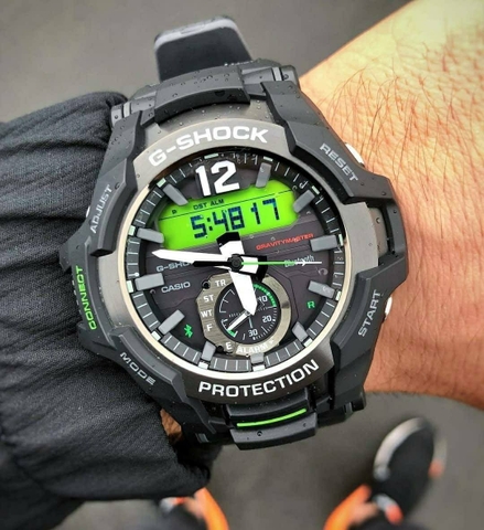 G-SHOCK GR-B100-1A3DR GRAVITY MASTER | BLUETOOTH | NĂNG LƯỢNG MẶT TRỜI | GR-B100-1A3