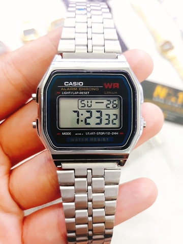 Casio Vintage Unisex A159WA-N1DF Dây Thép | A159WA-N1