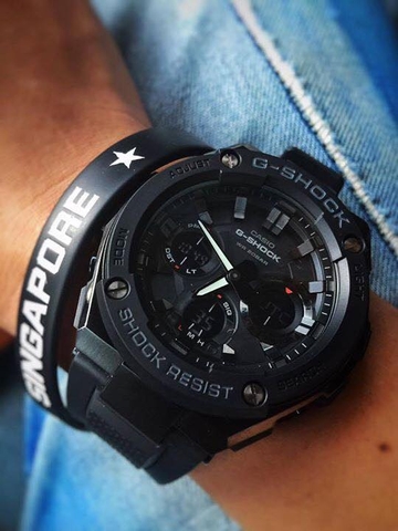 G-SHOCK GST-S100G-1B BLACK G-STEEL (Năng lượng mặt trời) | GST-S100G-1BDR