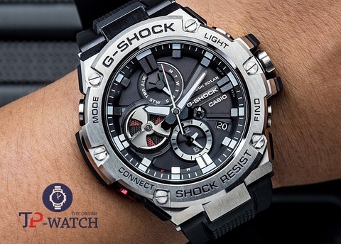 G-SHOCK GST-B100-1A G-STEEL BLUETOOTH | NĂNG LƯỢNG MẶT TRỜI