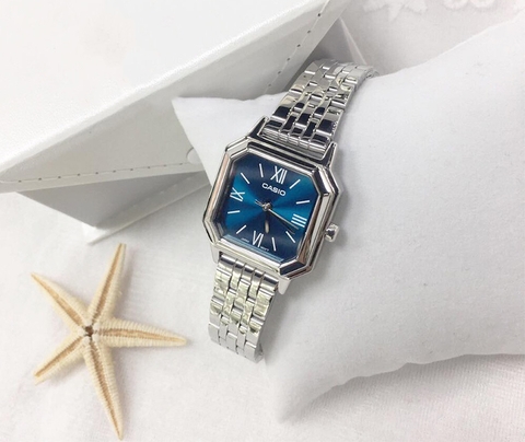 Casio Nữ LTP-E169D-2BDF Dây Thép | LTP-E169D-2B