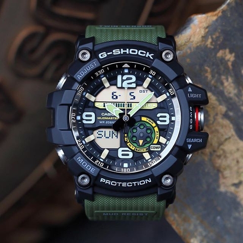 G-SHOCK GG-1000-1A3 MUDMASTER | La bàn, cảm biến nhiệt độ, chống bùn, kim dạ quang | GG-1000-1A3DR