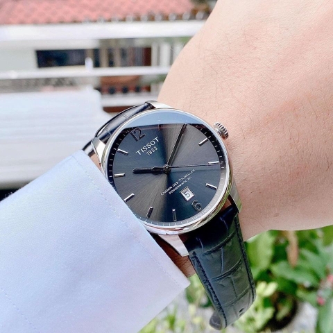 Đồng Hồ Nam Dây Da Tissot Chemin Des Tourelles Powermatic 80 T099.407.16.447.00