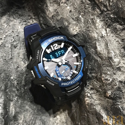G-SHOCK GR-B100-1A2DR BLUETOOTH | NĂNG LƯỢNG MẶT TRỜI | GRAVITY MASTER | GR-B100-1A2