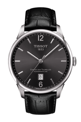 Đồng Hồ Nam Dây Da Tissot Chemin Des Tourelles Powermatic 80 T099.407.16.447.00